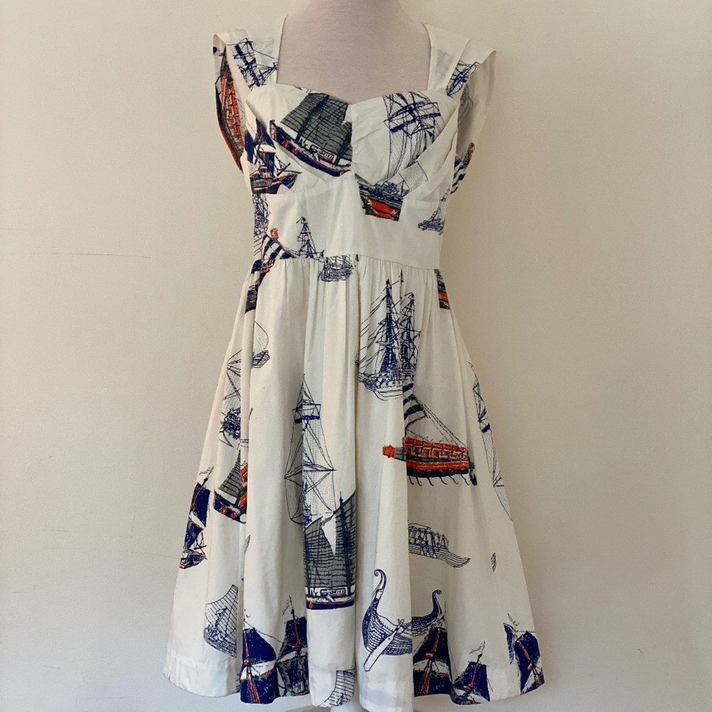 Anthropologie Girls From Savoy Bon Voyage dress, size 8